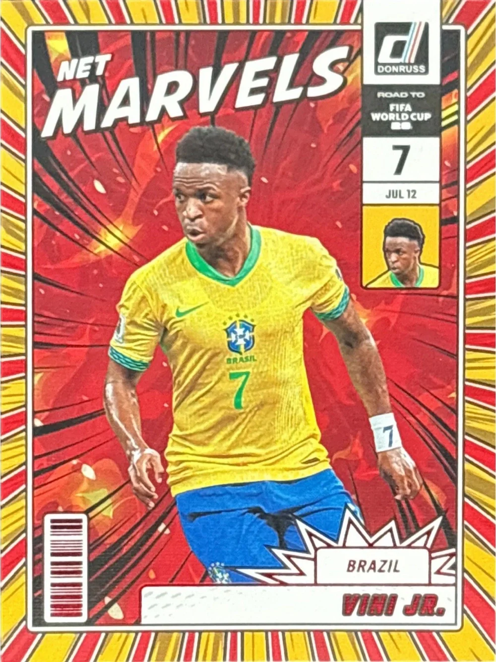 Panini Donruss Net Marvels Brazil Vini Jr. Soccer Trading Card